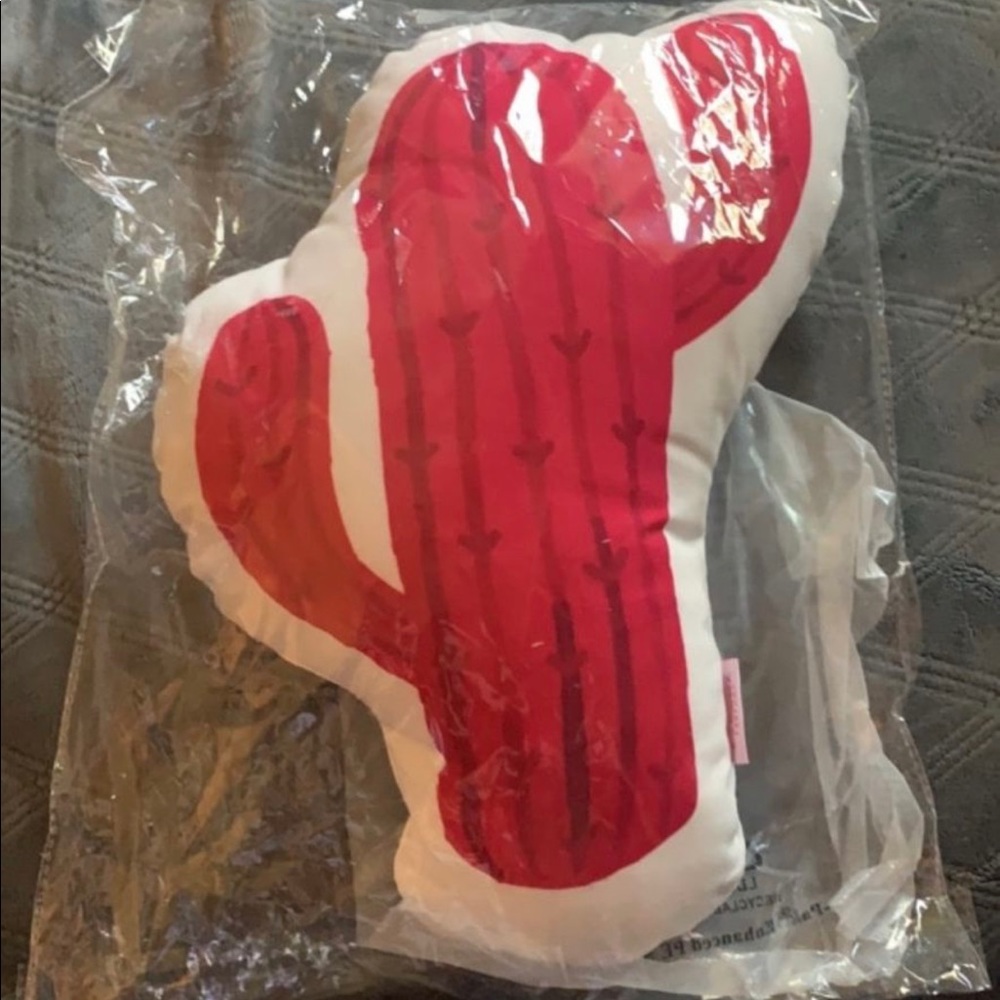 Pink Cactus Decor Pillow